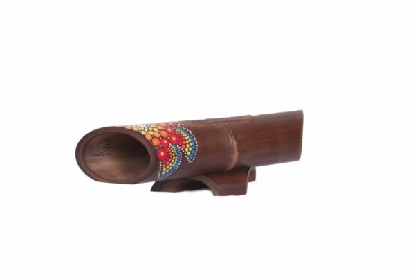Altavoz de bambú pintado Floral
